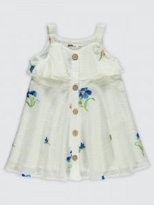 Ecru Girls-Dress and Overall