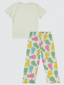 Ecru Girls-Pajama Set