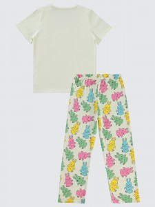Ecru Girls-Pajama Set
