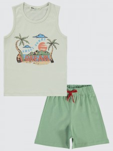 Soft Khaki Boys-Set