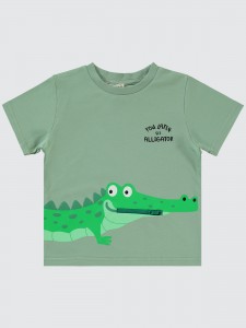 Soft Khaki Boys-T-Shirt