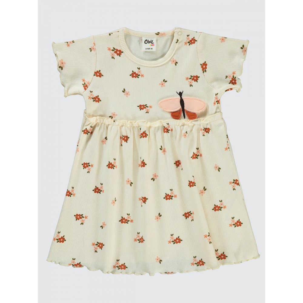 Ivory Baby-Dress and Overall Ivory Baby-Dress and Overall