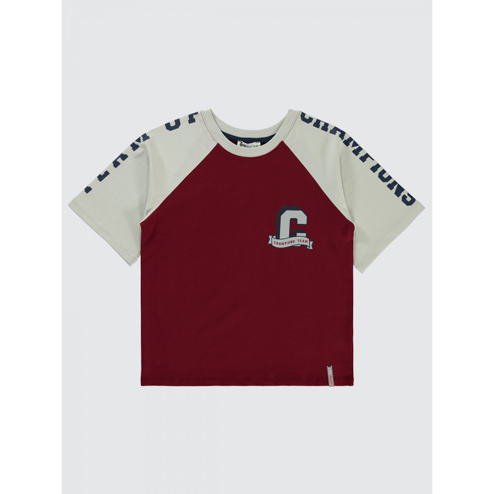 Burgundy Boys-T-Shirt Burgundy Boys-T-Shirt