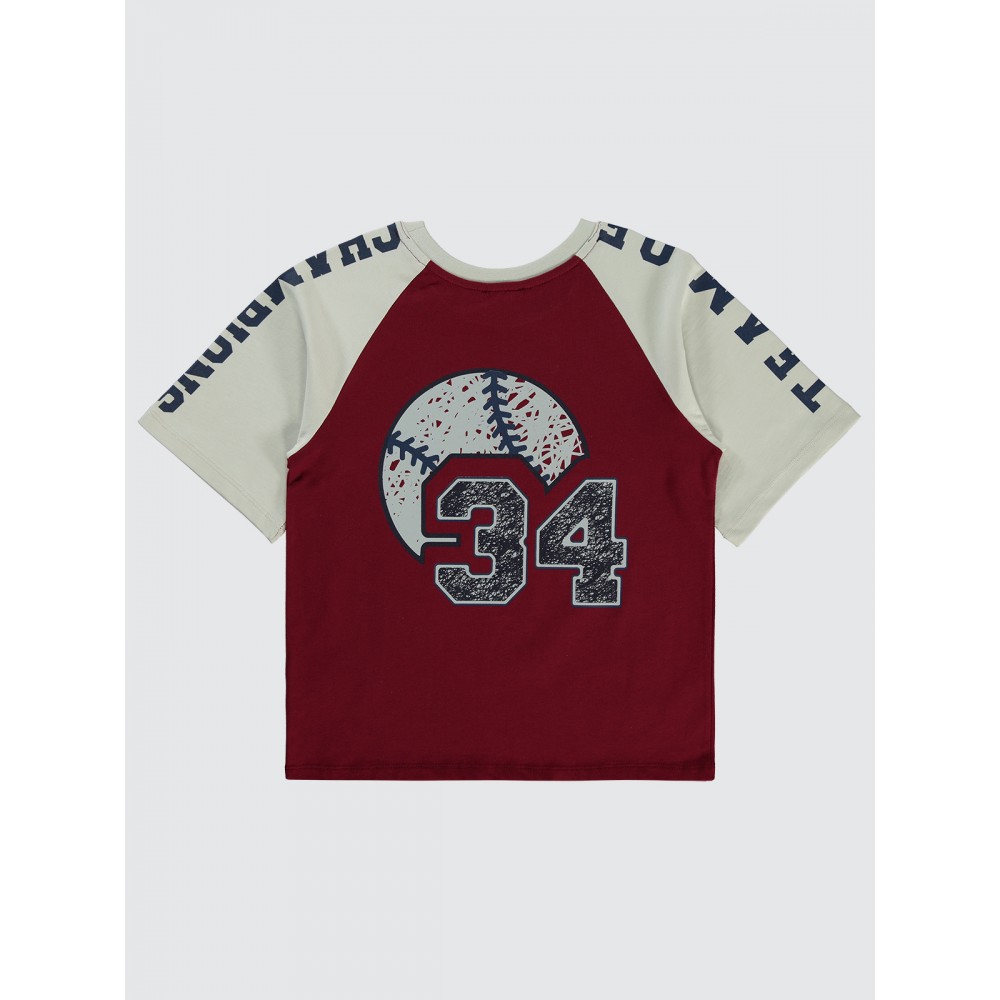Burgundy Boys-T-Shirt Burgundy Boys-T-Shirt