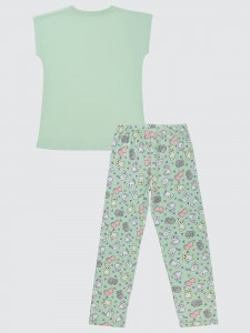 Bio Mint Girls Pajama Set