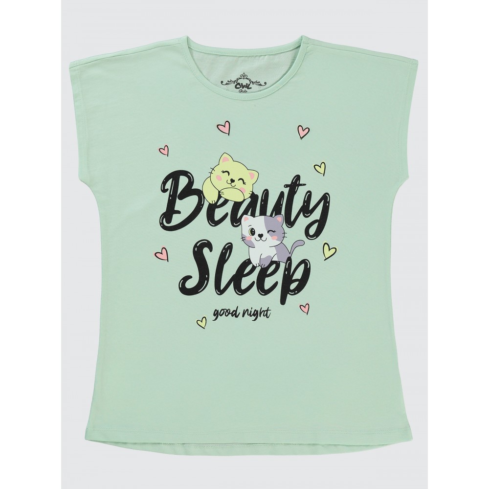 Bio Mint Girls Pajama Set Bio Mint Girls Pajama Set