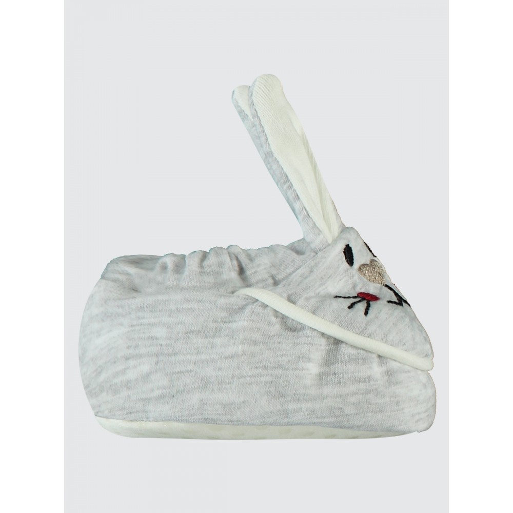 Gray Baby-Baby Booties Gray Baby-Baby Booties