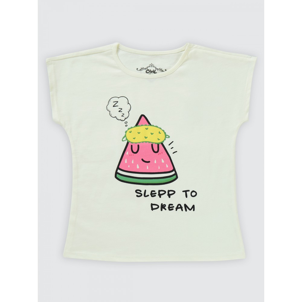 Light Yellow Girls-Pajama Set Light Yellow Girls-Pajama Set