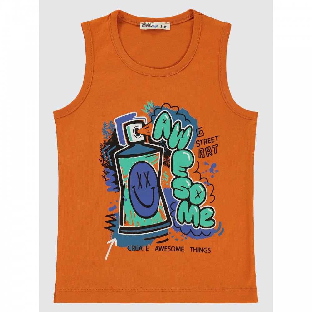 Light Orange Boys-T-Shirt Light Orange Boys-T-Shirt