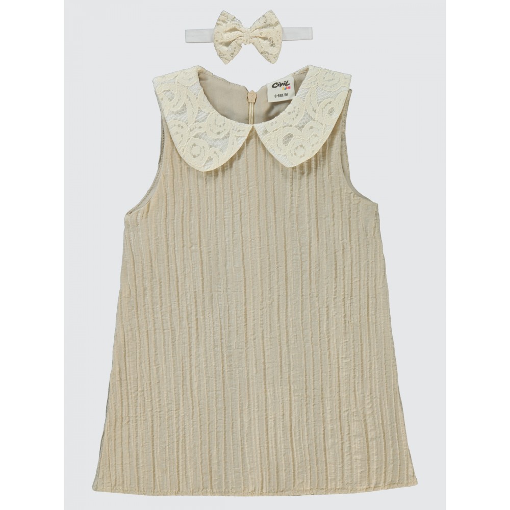 Beige Baby-Dress and Overall Beige Baby-Dress and Overall