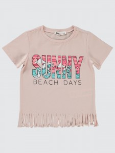 Light Powder Pink Girls-T-Shirt