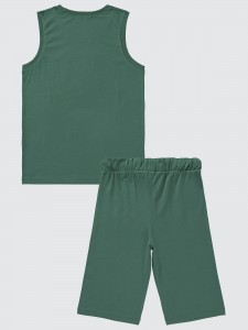 Dark Khaki Boys-Pajama Set