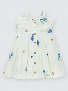 Ecru Girls-Dress and Overall