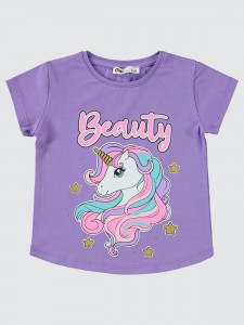 Metal Lavendar Lilac Girls-T-Shirt