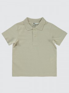 Stone Color Boys-T-Shirt
