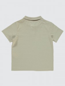 Stone Color Boys-T-Shirt