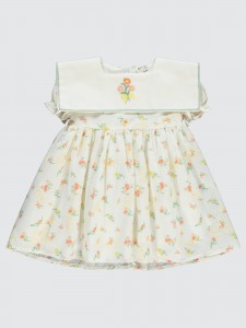 Ecru Baby-Dress and Overall