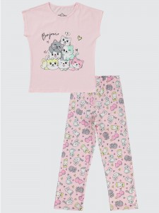 Pink Sherbet Girls-Pajama Set