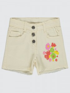 Beige Girls-Shorts