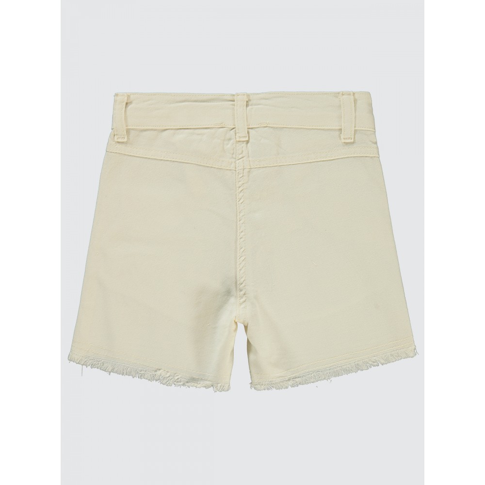 Beige Girls-Shorts Beige Girls-Shorts