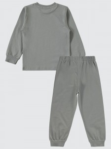 Gray Boys-Pajama Set