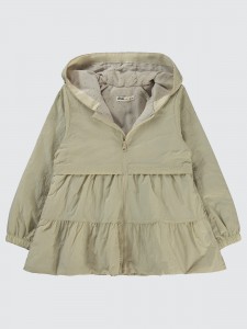 Beige Girls-Raincoat