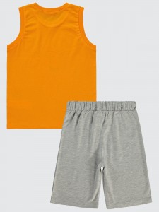 Light Orange Boys-Pajama Set