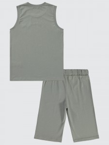 Gray Boys-Pajama Set