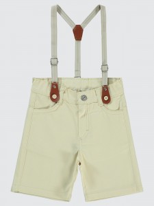 Stone Color Boys-Capri Pants