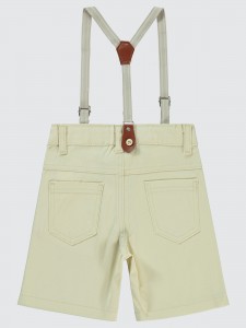 Stone Color Boys-Capri Pants