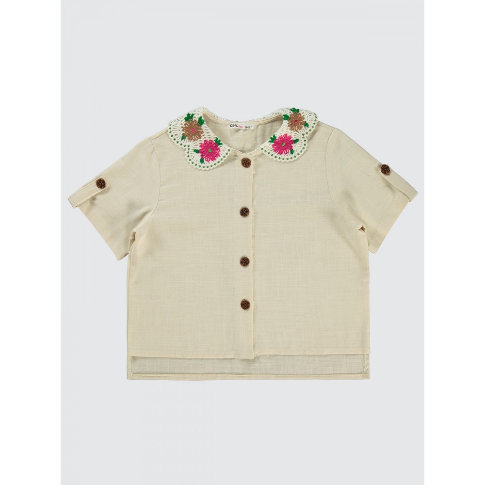 Ecru Girls-Shirt Ecru Girls-Shirt