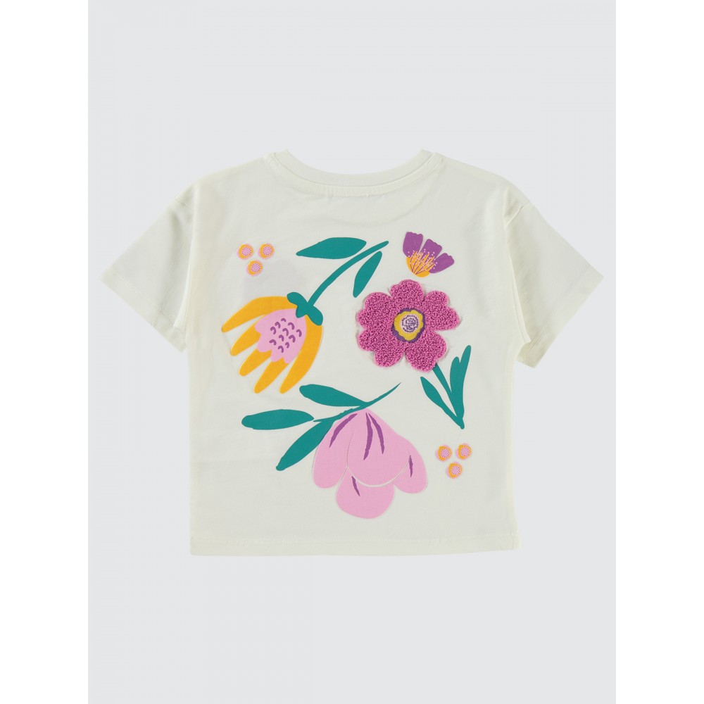 Ecru Girls-T-Shirt Ecru Girls-T-Shirt