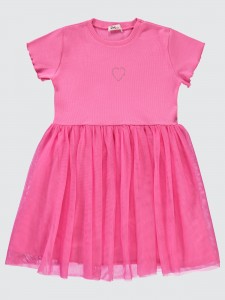 Fuchsia Girls-Dress and Overall